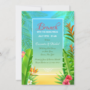 Convite de Frame Tropical