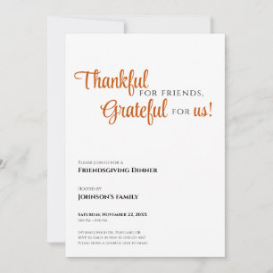 Convite de Friendsgiving