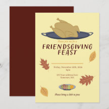 Convite de Friendsgiving