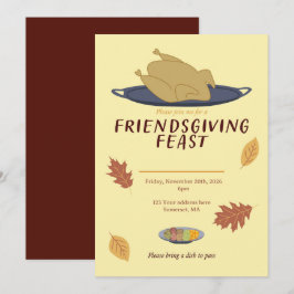 Convite de Friendsgiving