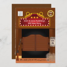 Convite de Função Corporativa Oeste Selvagem