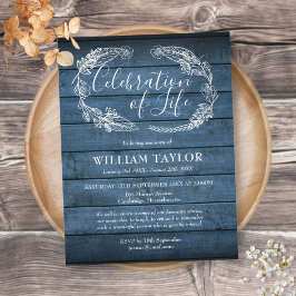 Convite de Funeral Celebração da Vida em Madeira A