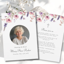 Convite de Funeral com Foto "Celebração da Vida" d