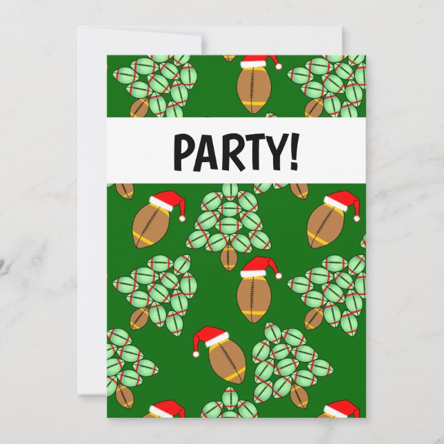 Convite De Futebol De Natal (Frente)