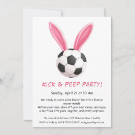 Convite de Futebol & Páscoa – Festa Kick & Peep