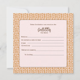 convite de galletitas porfavor