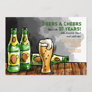 Convite de Garrafas de Cerveja