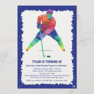 Convite de Geometrics do hóquei