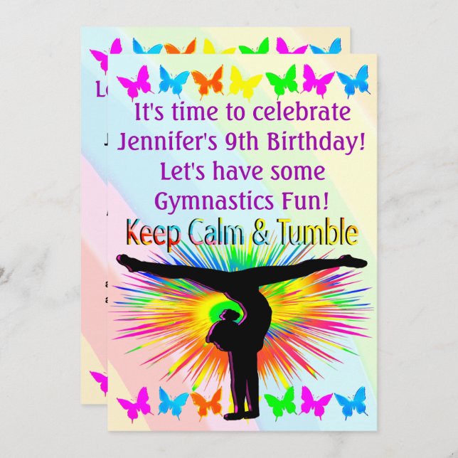 CONVITE DE GINÁSTICA DA PARTE vamos (Frente/Verso)