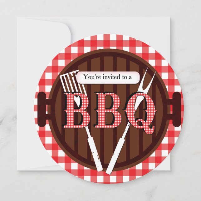 Convite de Ginga Country Churrasco Barbecue (Frente)