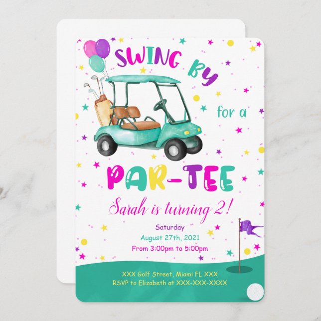 Convite de Golfe (Frente/Verso)