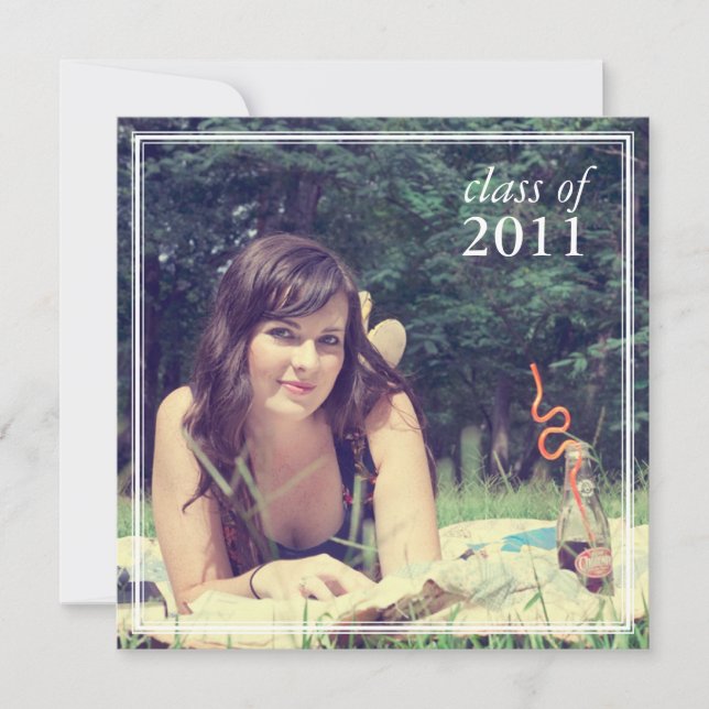 Convite de graduação {anúncio de foto} (Frente)