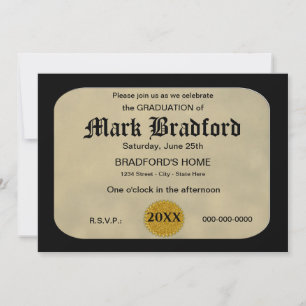 CONVITE DE GRADUAÇÃO - CERTIFICADO IMPRESSO