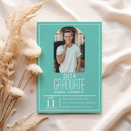 Convite de Graduação com Foto de Arco Elegante