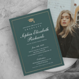 Convite de Graduação com Foto em Script Clássico D