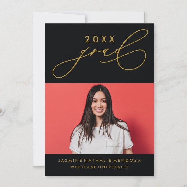 CONVITE DE GRADUAÇÃO DE CALIBRAFIA BRANCA (Frente)