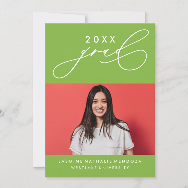 CONVITE DE GRADUAÇÃO DE CALIBRAFIA BRANCA (Frente)