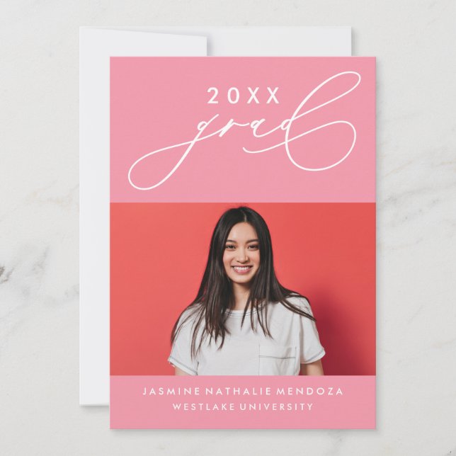 CONVITE DE GRADUAÇÃO DE CALIBRAFIA BRANCA (Frente)