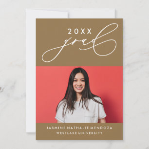 CONVITE DE GRADUAÇÃO DE CALIBRAFIA BRANCA