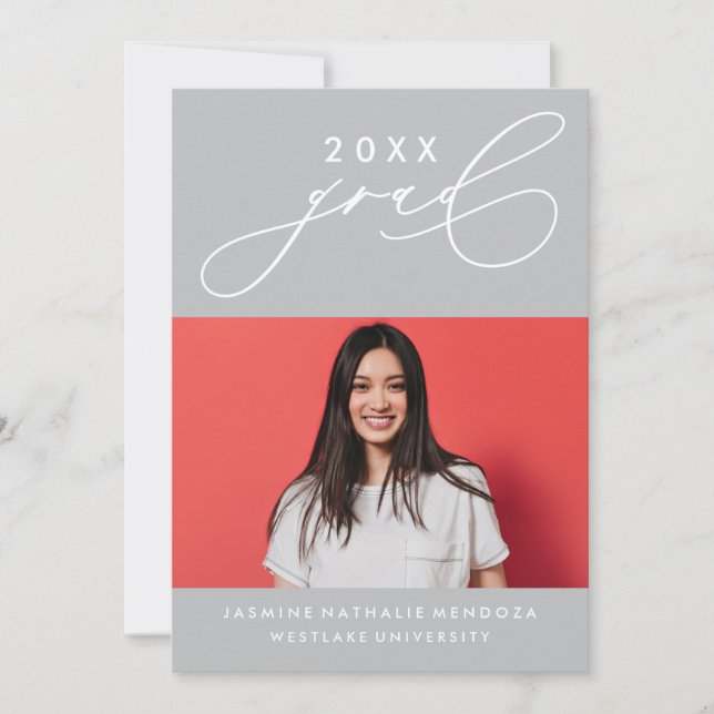 CONVITE DE GRADUAÇÃO DE CALIBRAFIA BRANCA (Frente)