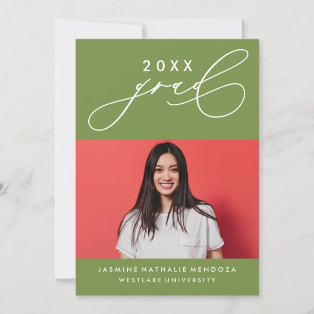 CONVITE DE GRADUAÇÃO DE CALIBRAFIA BRANCA (Frente)