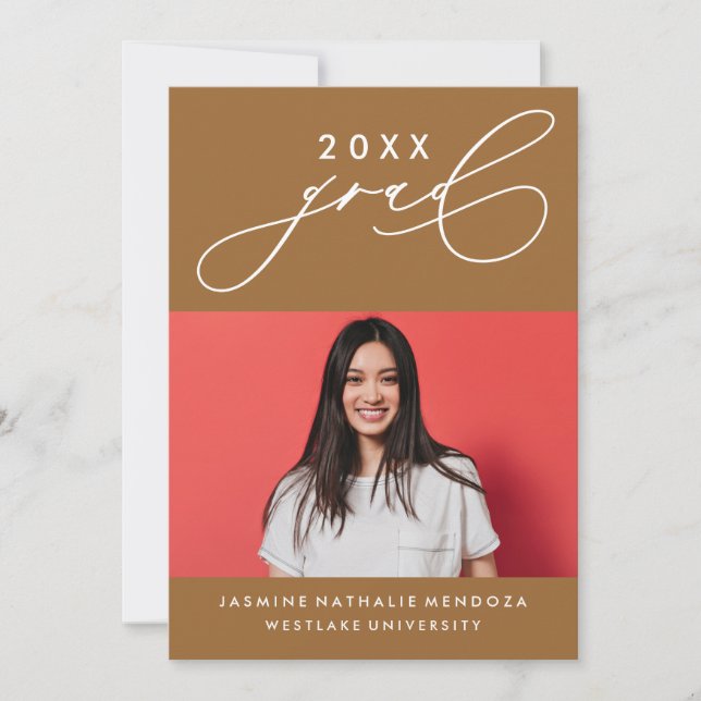 CONVITE DE GRADUAÇÃO DE CALIBRAFIA BRANCA (Frente)