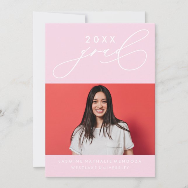 CONVITE DE GRADUAÇÃO DE CALIBRAFIA BRANCA (Frente)