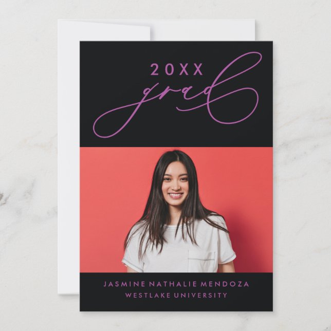 CONVITE DE GRADUAÇÃO DE CALIBRAFIA BRANCA (Frente)