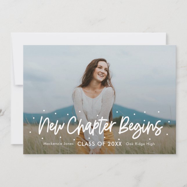 Convite de Graduação de Cores Editável do Outlook  (Frente)