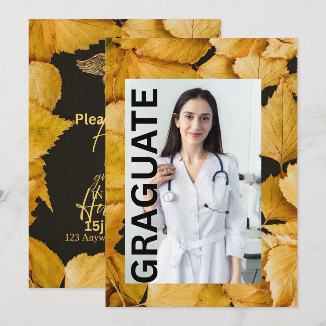 Convite de Graduação de Enfermagem em Ouro Preto E (Frente/Verso)