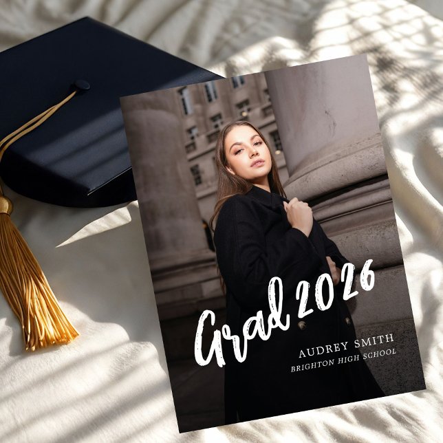 Convite de Graduação de Foto de Gradução com Moder (Criador carregado)