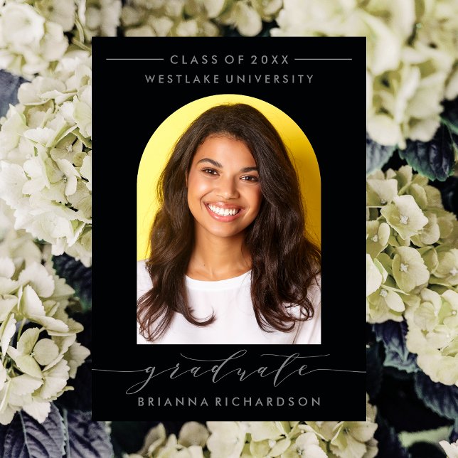 CONVITE DE GRADUAÇÃO DE SCRIPT MODERNO SIMPLES (Criador carregado)