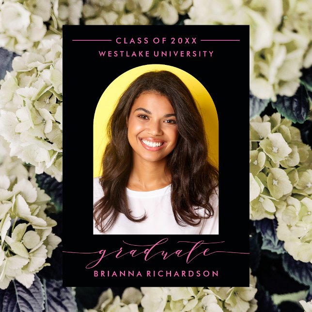 CONVITE DE GRADUAÇÃO DE SCRIPT MODERNO SIMPLES (Criador carregado)