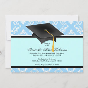 Convite de Graduação Personalizada de Texto