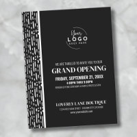 Convite de grande abertura para evento comercial d