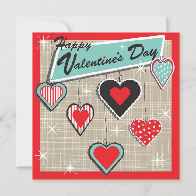 Convite de Grupo de Dias de os namorados Retroativ (Frente)