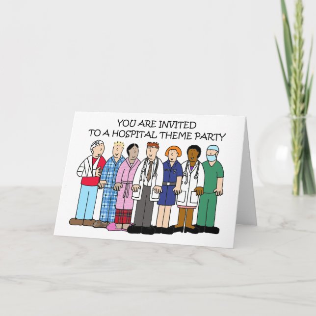 Convite de Grupo de Tema Hospitalar (Frente)