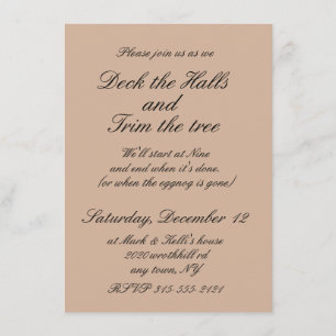 Convite de Grupo de Trimagem de Árvore 5x7 com env