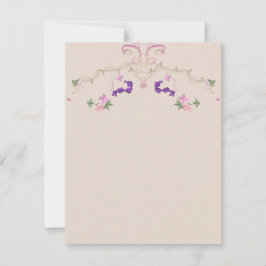 Convite de guirlanda floral formal