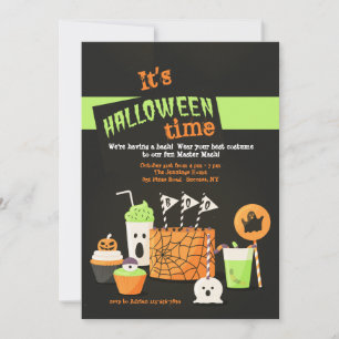 Convite de Guloseimas de Halloween