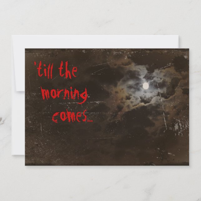 Convite de Halloween (Frente)