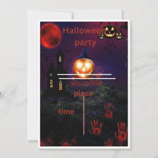 convite de halloween