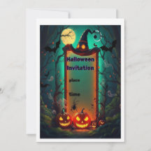 convite de halloween