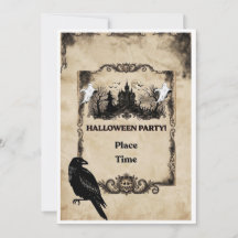 convite de halloween