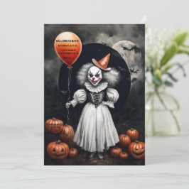 Convite de Halloween assustador