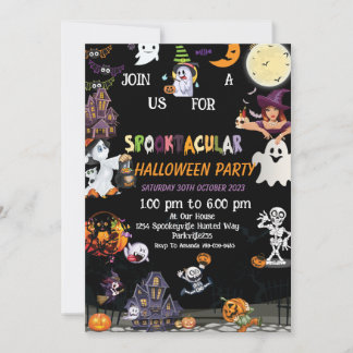 Convite de Halloween, Convite de Festa de Hallowee