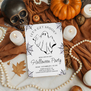 Convite de Halloween da Aranha Fantasma Assustador
