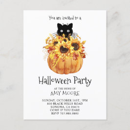 Convite de Halloween de Abóbora