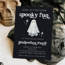 Convite de Halloween Divertido e Assustador de Est