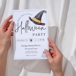 Convite de Halloween Elegante para Escritório de E